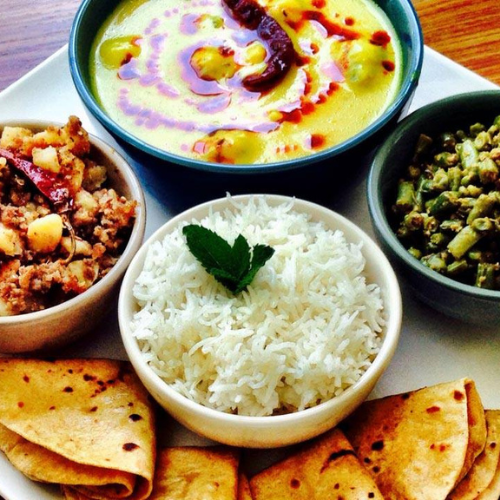 Veg Roti Thali - Meals and food in Char Dham hotels