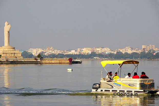 Boating in Hussainsagar Lake Telangana
