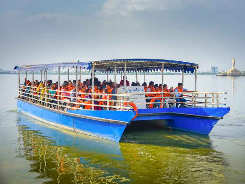 Boating in Hussainsagar Lake Telangana