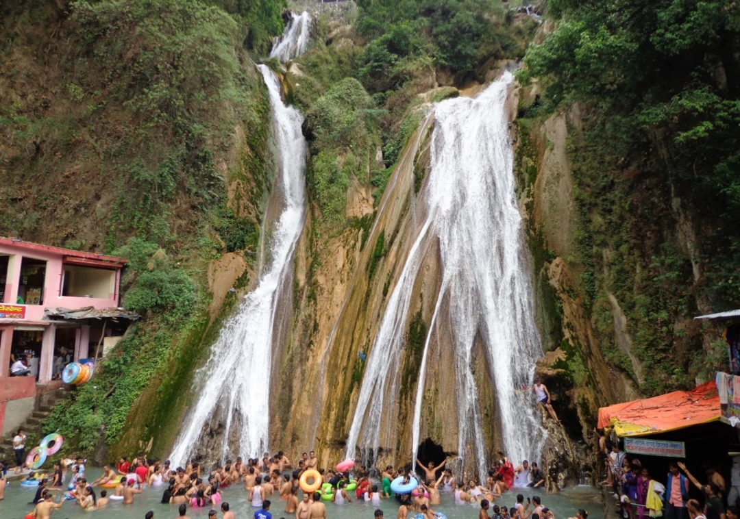 Beautiful natural waterfall in Chakrata, Uttarakhand