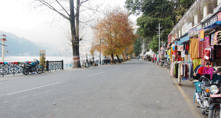 mall road in Nainital